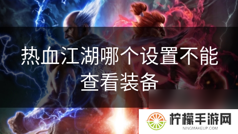 热血江湖哪个设置不能查看装备